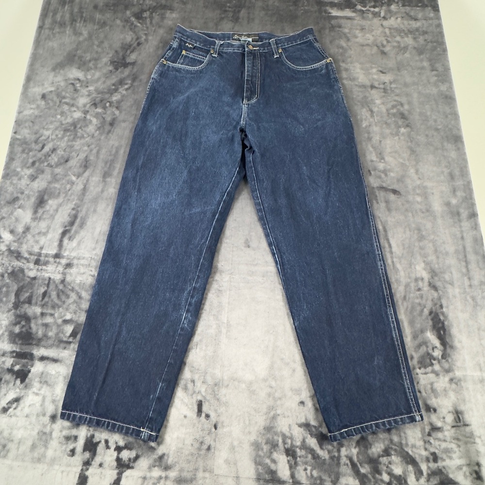 Sean John Jeans Mens 32 Dark‎ Blue Straight Leg Baggy 100% Cotton Y2K